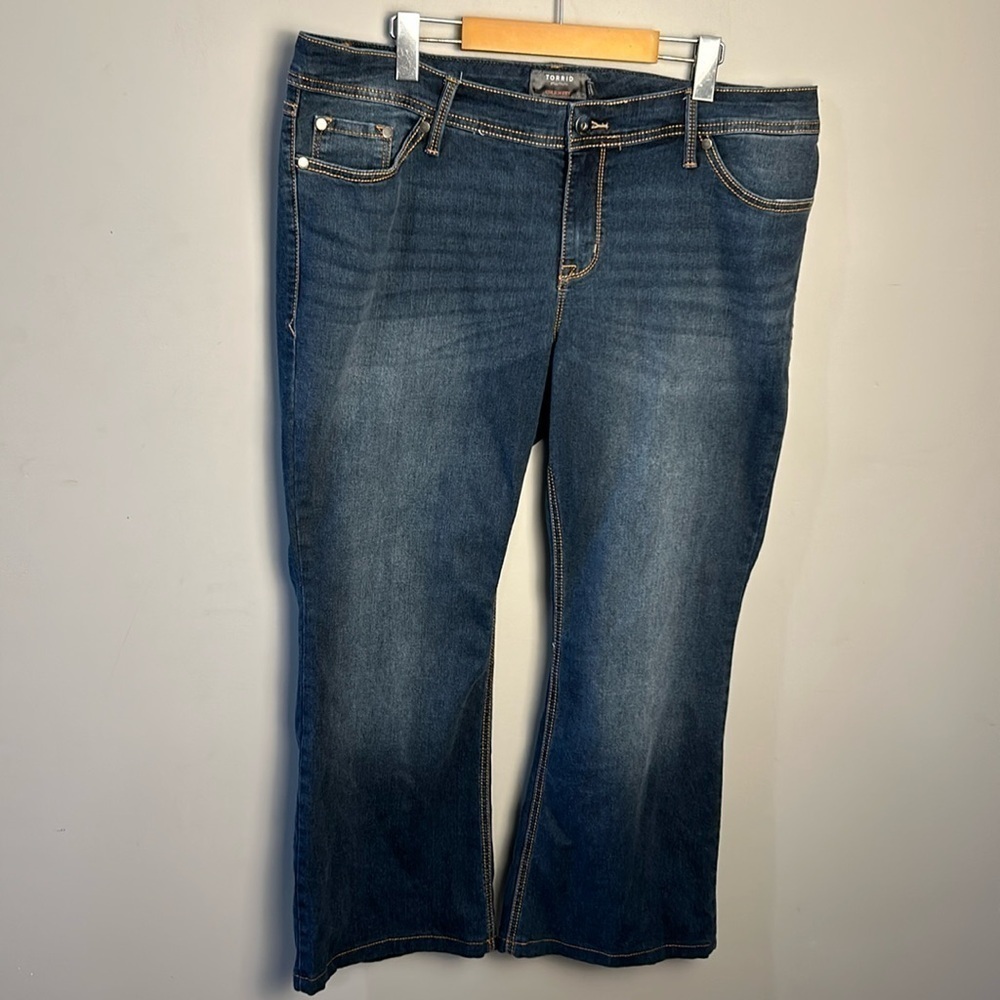 TORRID Luxe Slim Boot Dark Wash Jeans Women's Size 16R